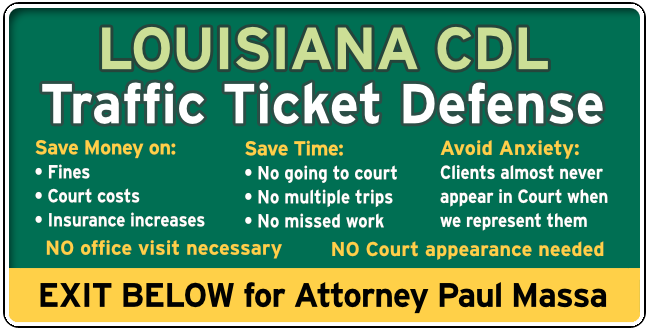 Richland Parish, Louisiana CDL Commercial Drivers speeding Ticket graphic 1