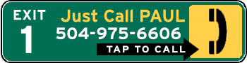 Call 504-975-6606 for Richland Parish, Louisiana ticket attorney Paul Massa Exit 1 graphic